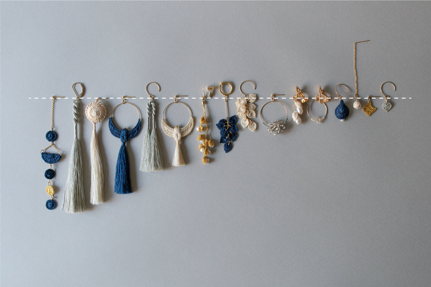 HAKU - ガーネット | 手押し本金糸 K18YG